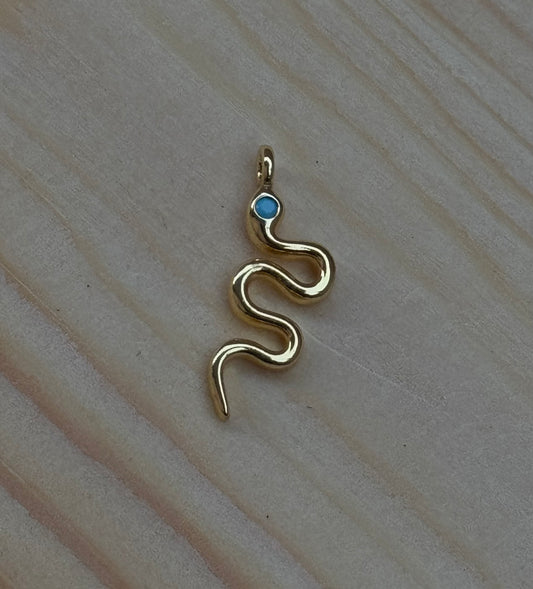 Snake with blue eye