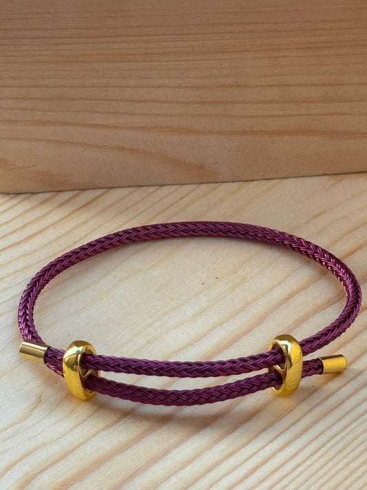 Purple cable Bracelet
