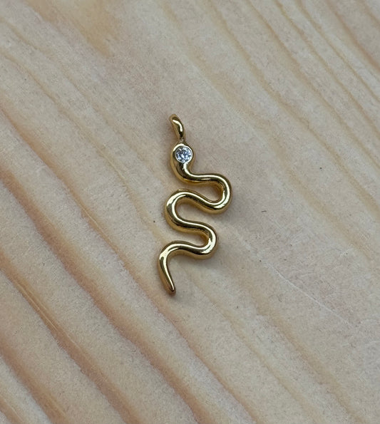 Snake with white eye